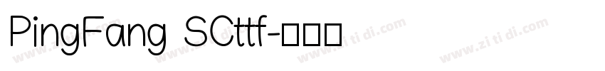 PingFang SCttf字体转换